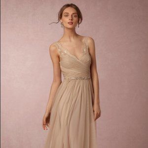 BHLDN Fleur Dress in Sandstone